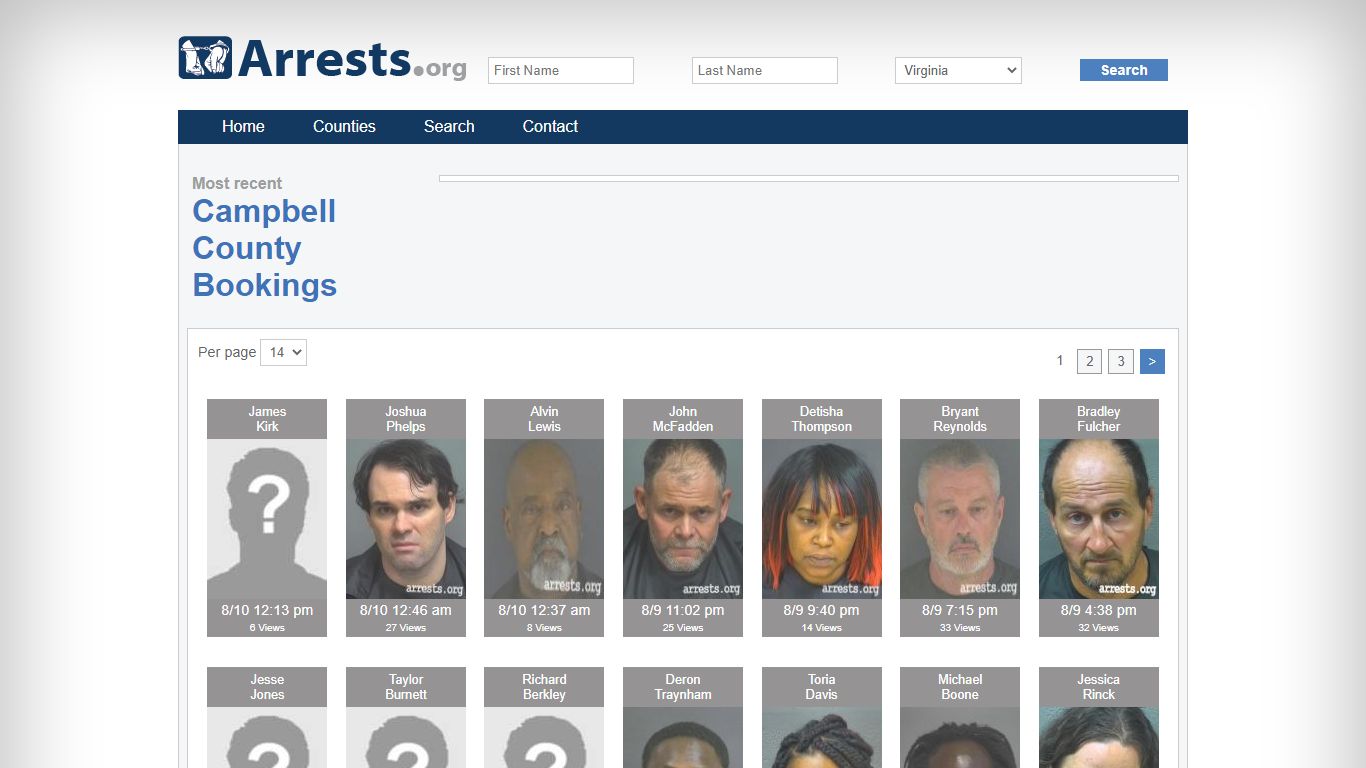 Campbell County Arrests and Inmate Search